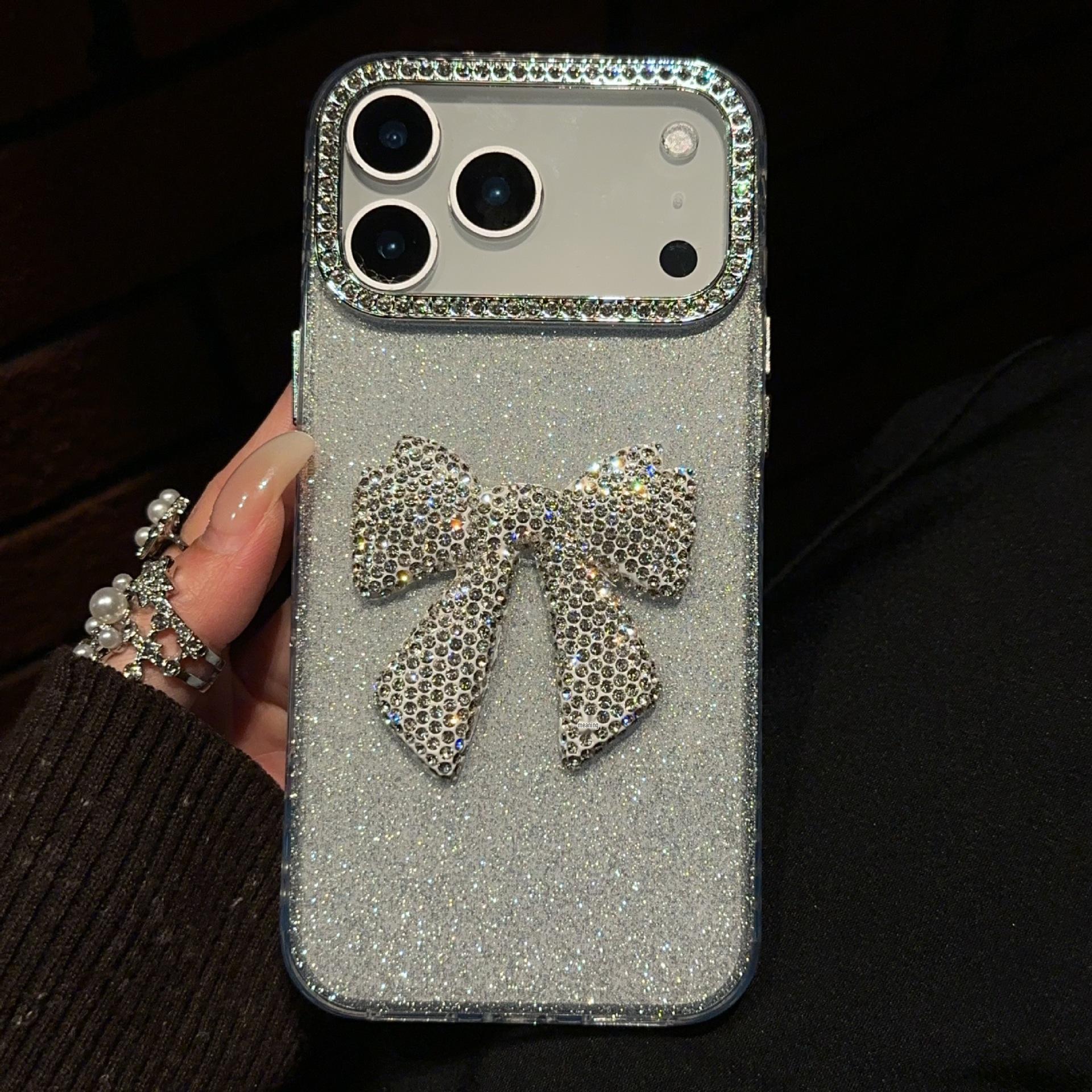 

Rhinestone Glitter Bowknot Case for iPhone 17 Pro Max/15 Pro/12/11/XS iPhone 13 Pro