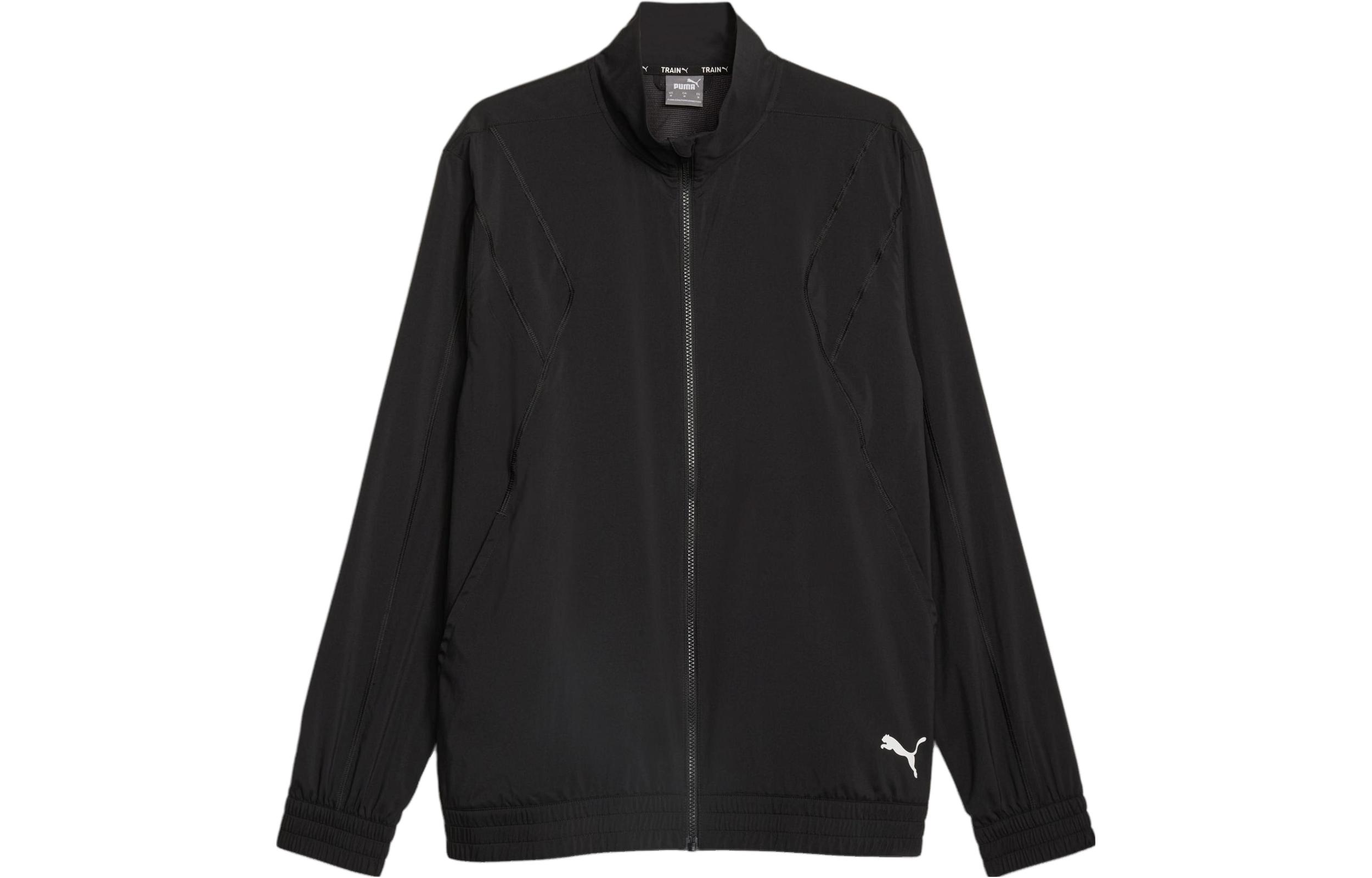 PUMA FIT Full Zip Woven Training Jacket Men s Black 523859-01 S