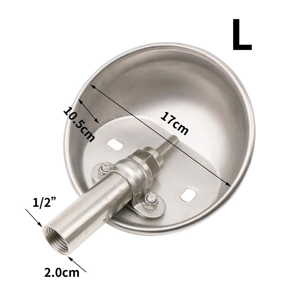 1 Pc Stainless Steel Automatic Pig Waterer System Automatic Waterer Poultry Water Fountain for Farm Animals