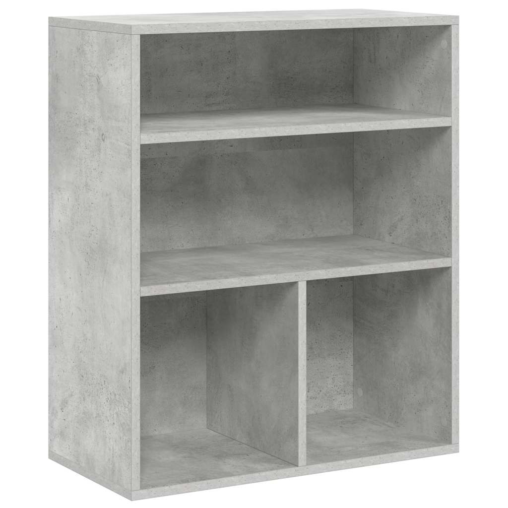 Bookshelf Concrete Grey 60 x 30 x 71.5 cm Engineered Wood