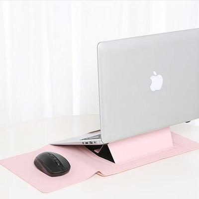 Li Shen Non-Magnetic Faux Leather Laptop Sleeve with Stand & Cooling