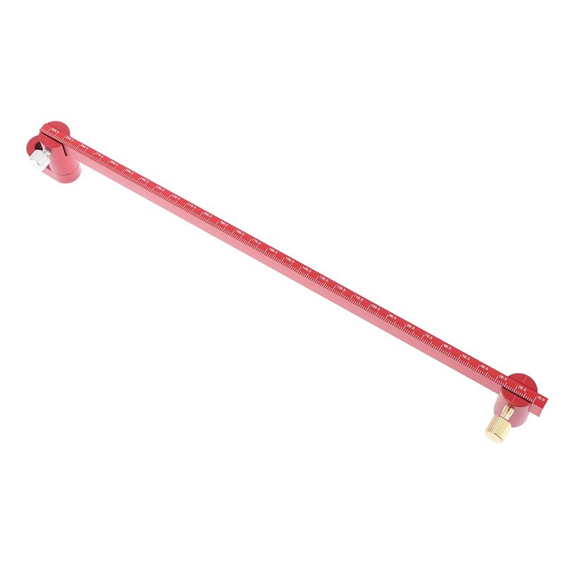 300Mm Adjustable Drawing Circle Ruler Aluminum Scribing Circle Ruler Compass Woodworking Fixed-Point Circle Line Marking Gauge