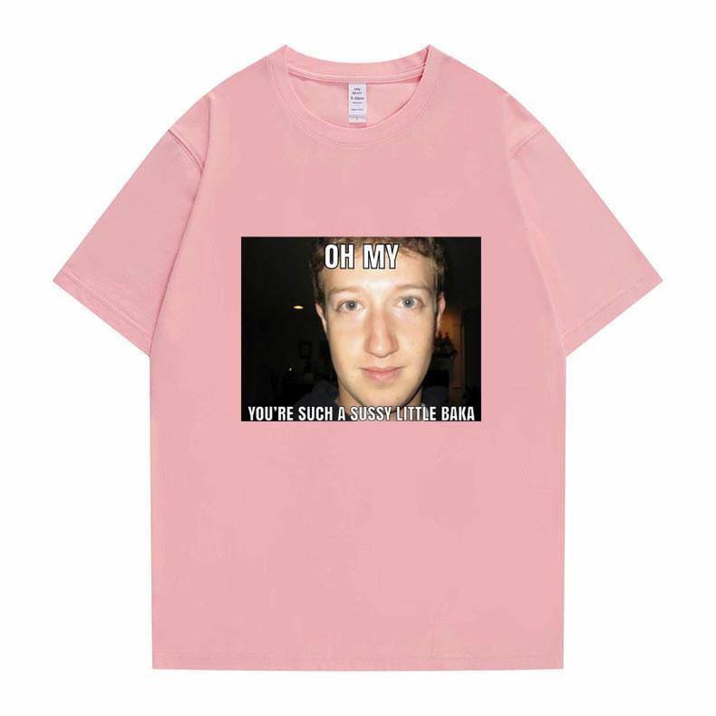 Funny New Mark Zuckerberg Meme Essential Tshirt Oh My Youre Such A Sussy Little Baka T-shirt Unisexs Womens Fashion Loose Tee Shirt