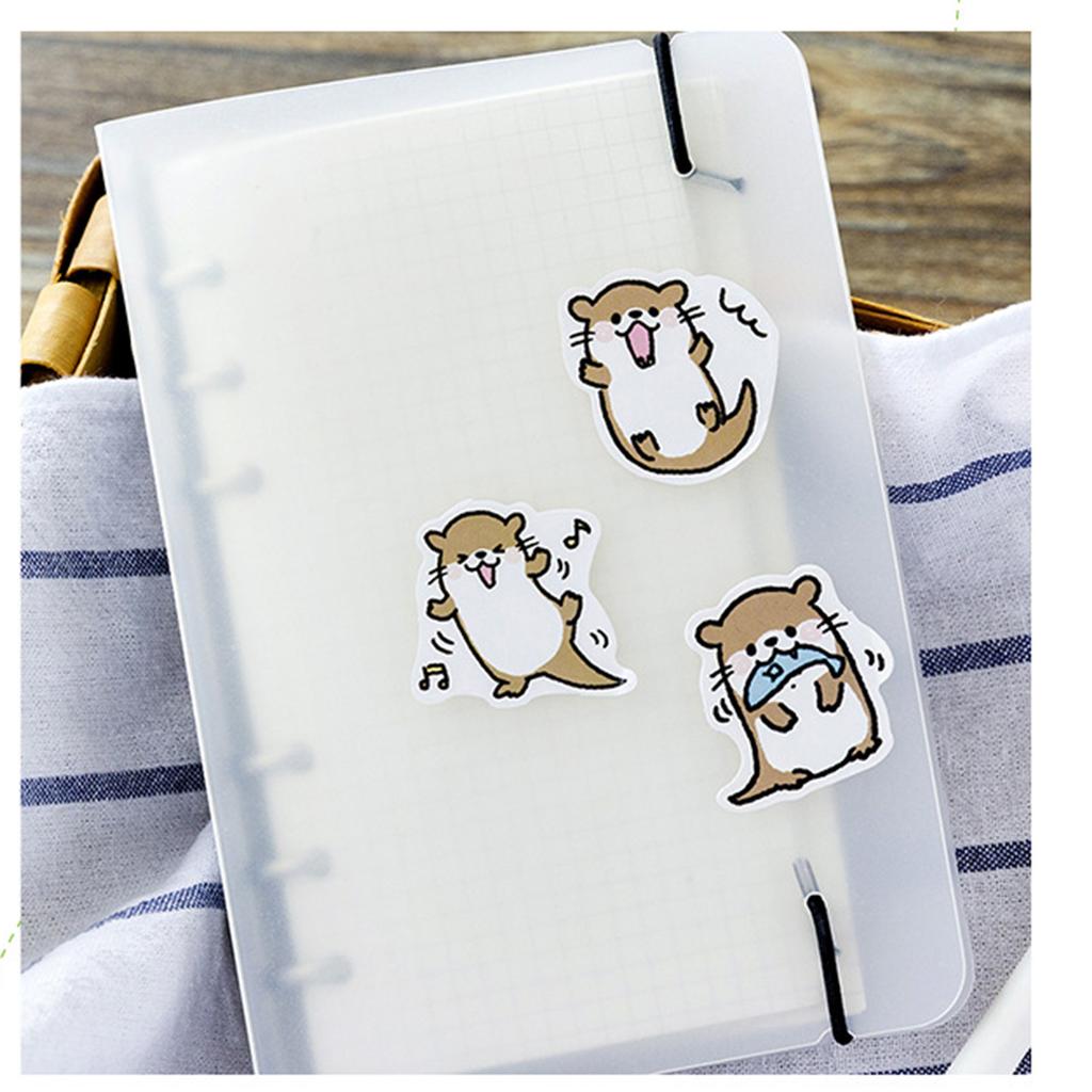 45Pcs Cartoon Animal Stickers Cute Different Pattern Self Adhesive Easily Peel Off Laptop Stickers f