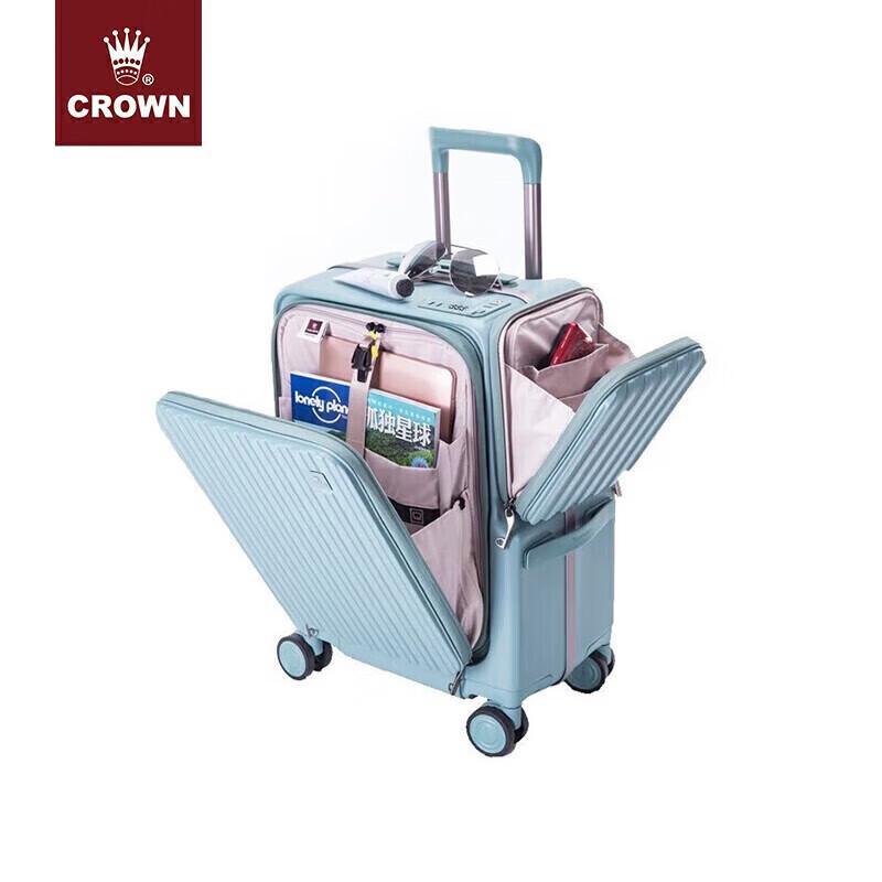 CROWN C-F5298H 20-дюймовый чемодан для ручной клади с передним открытием 20 inches