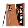 Case for Samsung S26 Ultra Reindeer-patterned Curved Leather Fashion Ultra-thin Full-coverage Shockproof Protective Case Palin