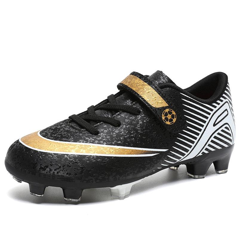 

Размер 29-39 TF/FG детские футбольные бутсы кожаные HOOK&LOOP футбольные бутсы детские модные розовые детские кроссовки для мальчиков футзальная обувь 35