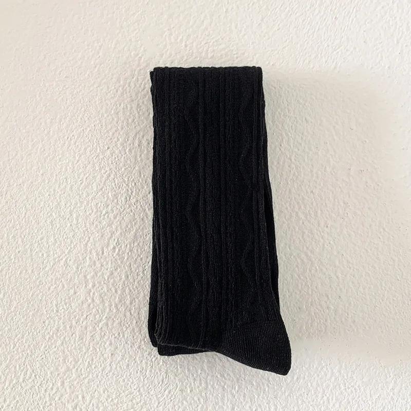 Eleganckie, dziewczęce rajstopy Chic Simplicity Kids Girl w jednolitym kolorze, modne, koreańskie legginsy, pończochy, jesień, wiosna, grube, bawełniane rajstopy
