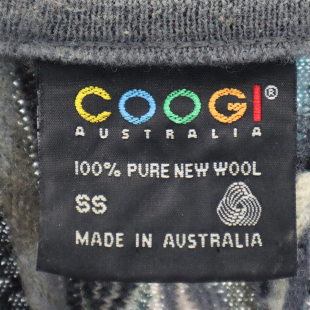 Coogi 90er Wolle Old 3D Strick Overall Griff Langarm Strickpullover Herren Gebraucht