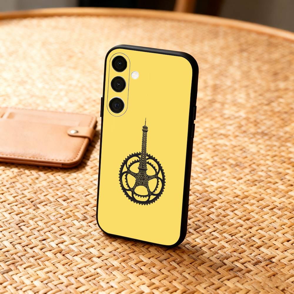 

T-Tour De France Bicycle Exercise Phone Case For Samsung A73,72,71,53,52,51,22,91,80, Soft Black Cover Samsung a22 5g