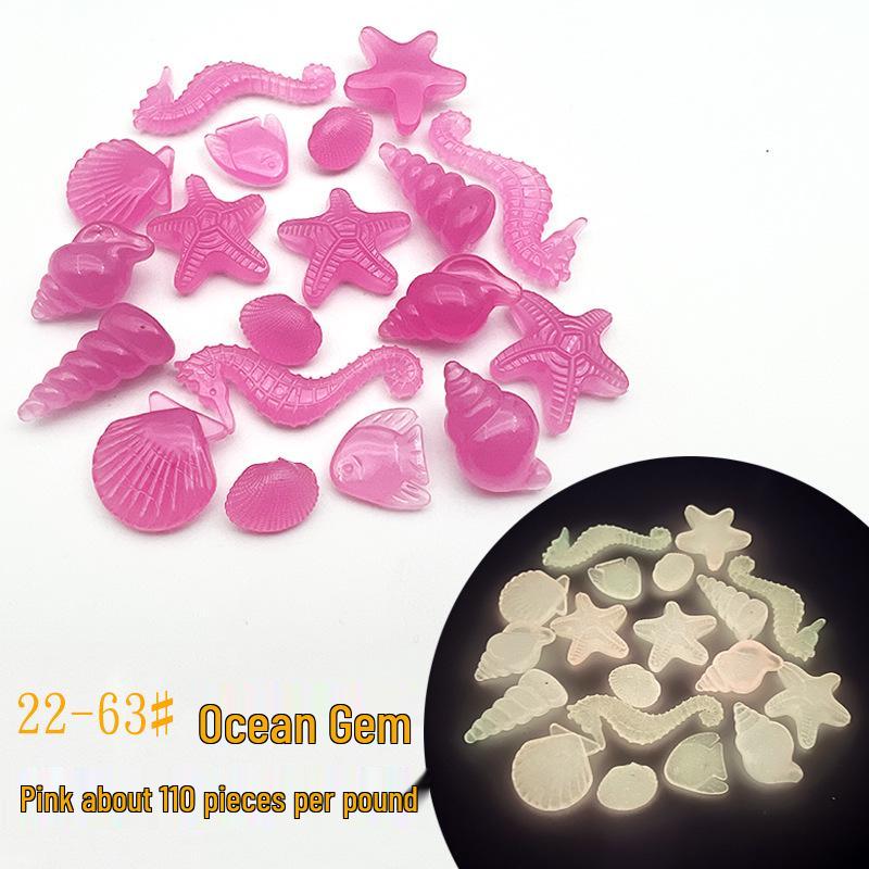 Colorful Luminous Plastic Stones: Children's Gemstone Digging Game & Fish Tank Decoration