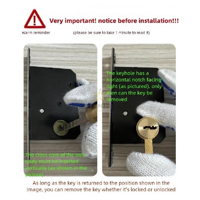 Black Sliding Door Lock with Key Durable Security for Indoor Use - Balcony Kitchen Bathroom Mobile Hook Handle