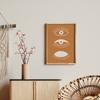 Minimalist Abstract Folk Art Prints, Colourful Bohemian Botanical Canvas Prints for Home, Bedroom, Living Room,Office,Decoration