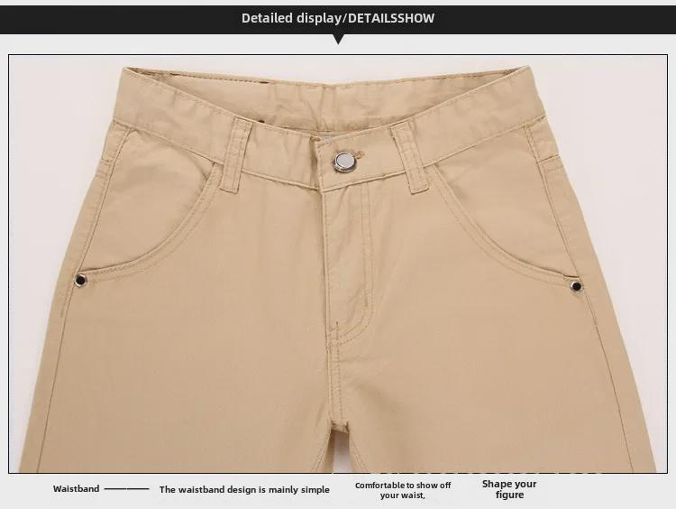 Hongxinjie Pánské bavlněné chino kalhoty velkých velikostí