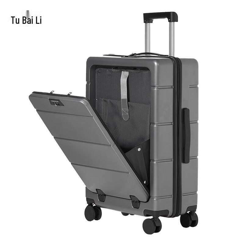 TOBERLIR Front Opening Hardside Luggage 20 inch