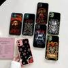 S-Slayers Band Handyhülle Für IPhone 16 15 14 13 12 11 Pro Max Plus X XS MAX Schwarz Matt Handy Hüllen
