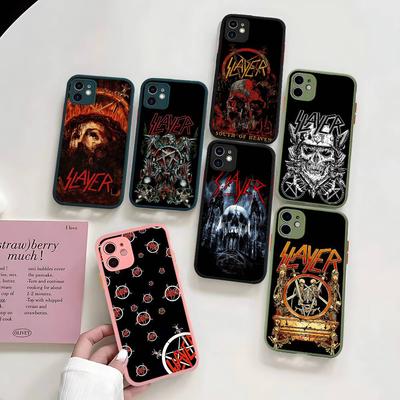 S-Slayers Band Phone Case For IPhone 16 15 14 13 12 11 Pro Max Plus X XS MAX Black Matte Phone Fundas
