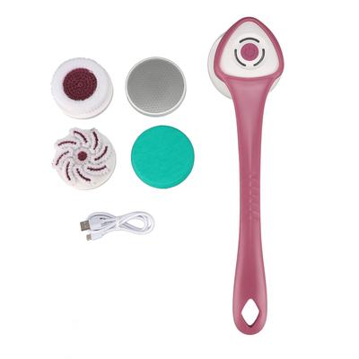 Electric Shower Brush Set Multifunctional IPX6 Water Proof Long Handle Cordless Back Scrubber