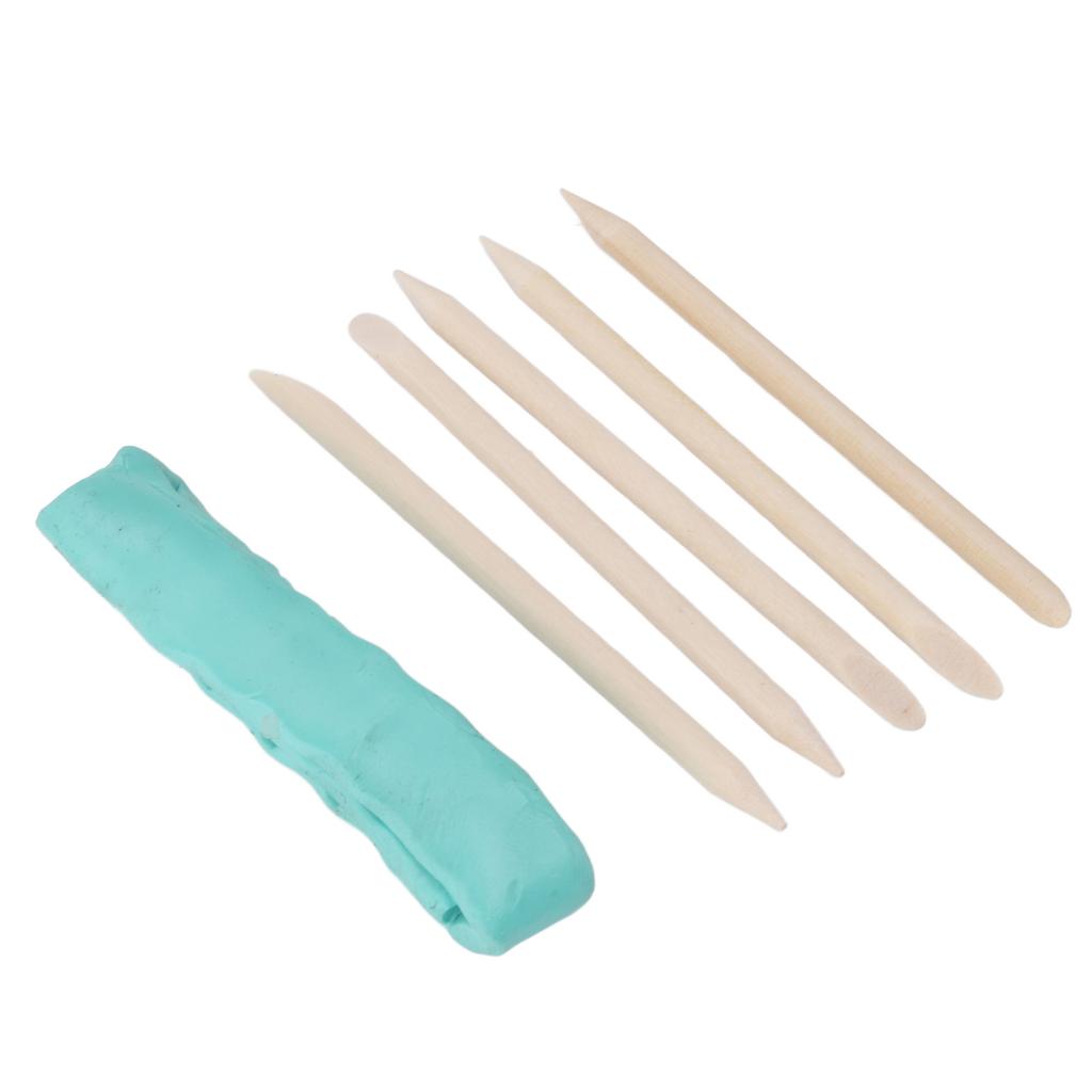 Watch Repairing Cleansing Clay Dirts Grease Removal with 5 Assist Sticks for Watch Plates Bridges Dials Hands