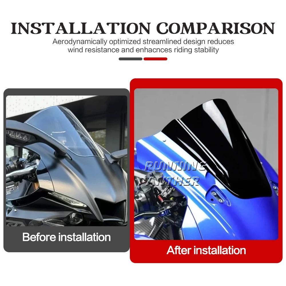Motorcycle windshield guide plate acrylic For Yamaha YZF-R1 R1 YZF-R1M R1 M  r1 2020-2025