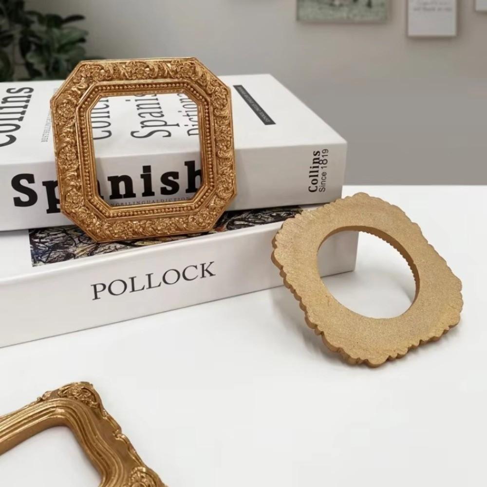 Retro Style Gold DIY Shadow Box Frame DIY European Retro Mini Photo Frames 3D Relief Gold Wedding Photo Display Frames Gifts
