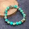 Cobre Verde Turquesa Piedra Preciosa Pulsera Hecha a Mano Ajustable ETC-9681