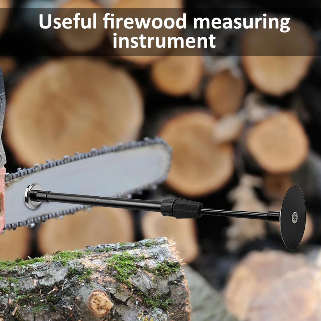 Teleskopisches Brennholz-Messwerkzeug Starkes magnetisches Brennholz-Messgerät Für Kettensägen-Holzschneide-Kit Brennholz-Messstab