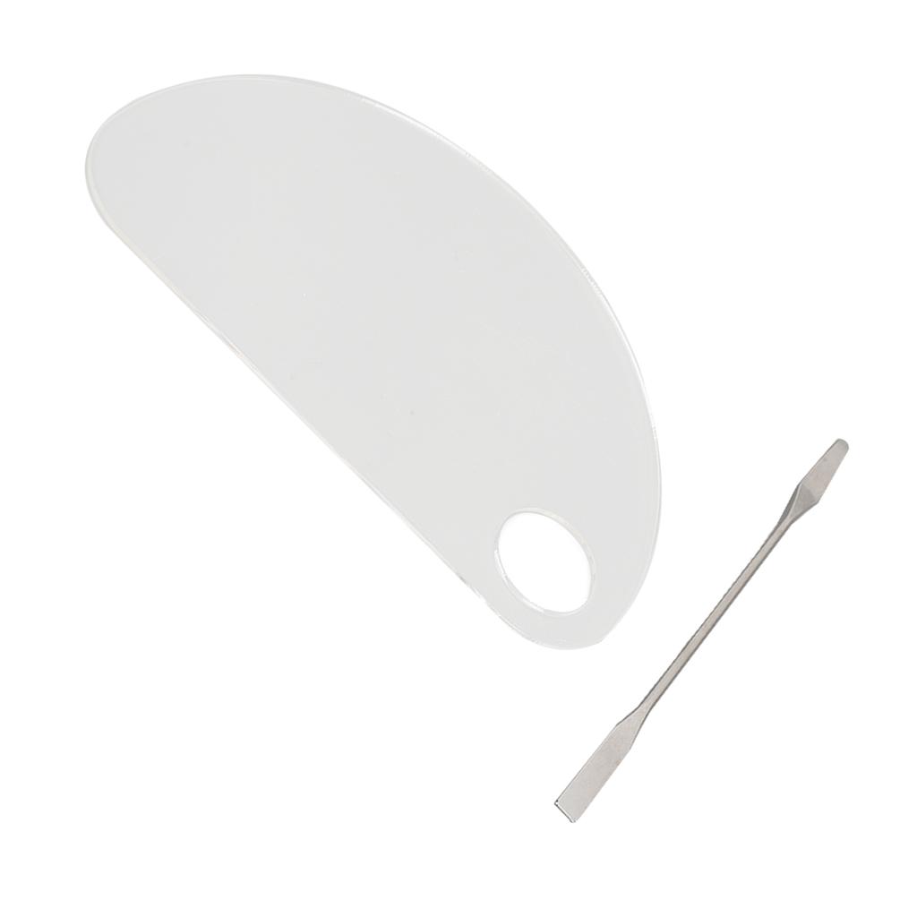 Paint Pallet Acrylic Transparent Semi Circular Avoiding Pollution Smooth Surface Paint Mixing
