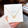 Korean 18K Gold Titanium Steel Women's Clavicle Necklace - Versatile, High-End, Non-Fading Temperament Choker.