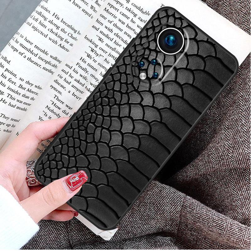 Snake Skin Texture Case For Honor Magic 8 6 7 Lite Honor 400 200 Pro 50 70 90 X8c X8b X9a X9c X9b X9d Win Cover