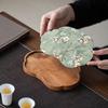 Walnut Wood Retro Chinese Teapot Tray