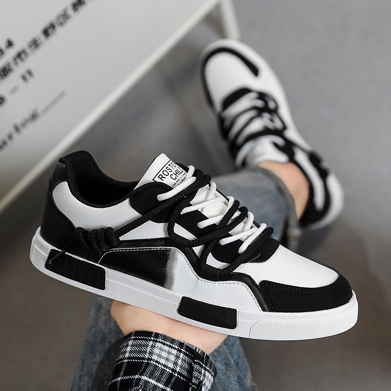 Men’s Sports Shoes Casual Skateboarding Shoes Red Running Shoes Jogging Sneakers Shoes for Students Plus Size