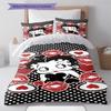 Betty Boop Pattern Bedding Set Quilt Cover Pillowcase Home Decor Gift (1 * Duvet Cover + 2 * Pillowcase, Without Core)