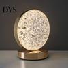 Valentine Day Present Bedside Night Light for Bedroom, USB Rechargeable Desk Lamp with 3 Star Moon Cube Colors, Decorative Dimmable Atmosphere Light,