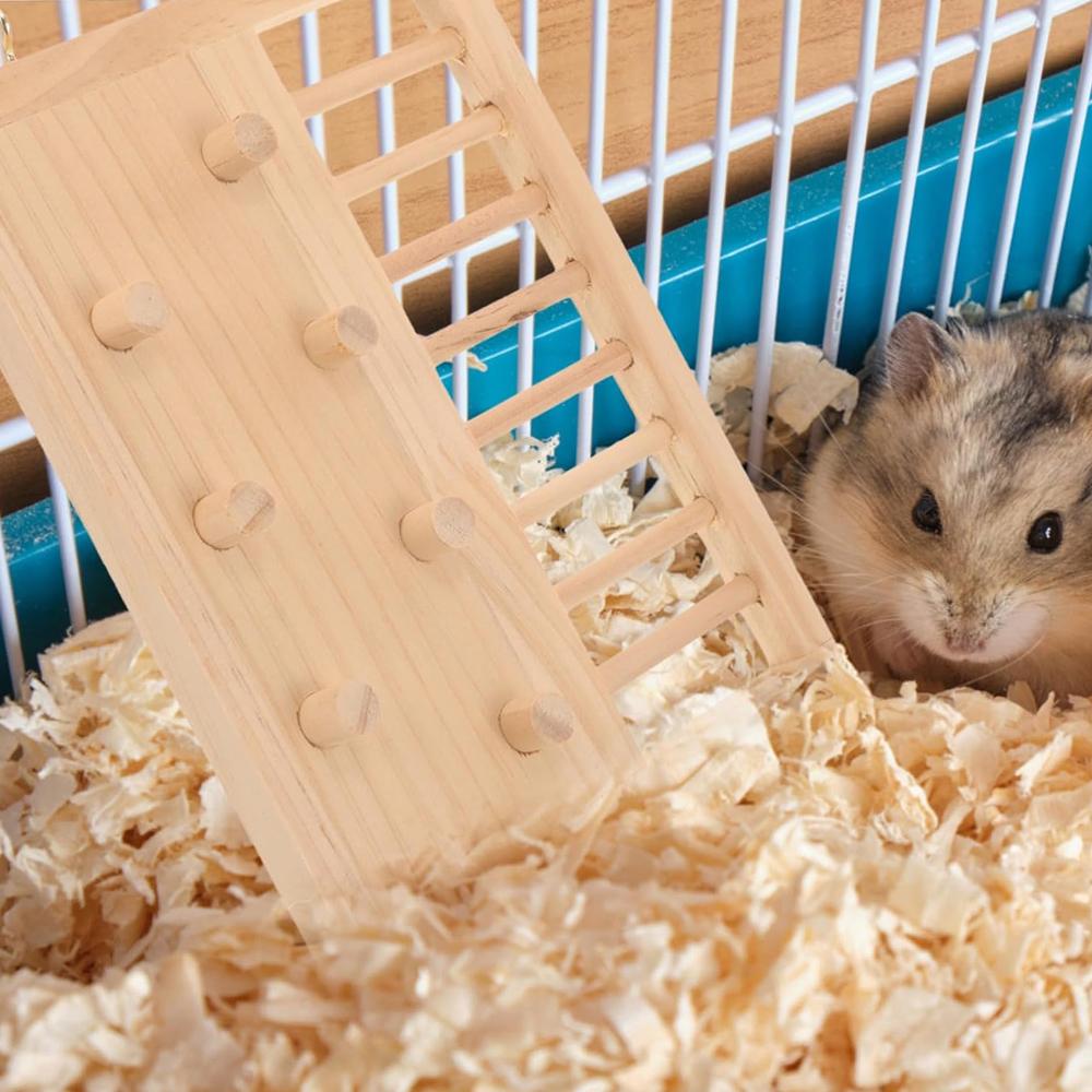 1 Stück Holz Hamster Kletterleiter Spielzeug Hängende Brücke Sprungbrett Spielplatz Spielzeug für Kleintier Hamsterkäfig Landschaftsbau Spielzeug