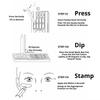 Waterproof 3 in 1 Eyeliner Stamp Tools Ultra-Fine Tip Freckle Makeup Stamp Tool  For Daily Makeup