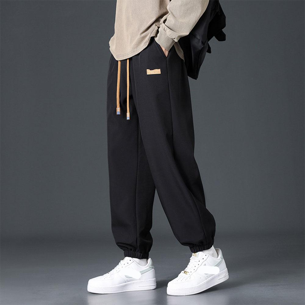 Pánské oversized zimní oblečení plus sametový fleece ležérní tlusté kalhoty rovné kalhoty tepláky teplákové kalhoty pro muže