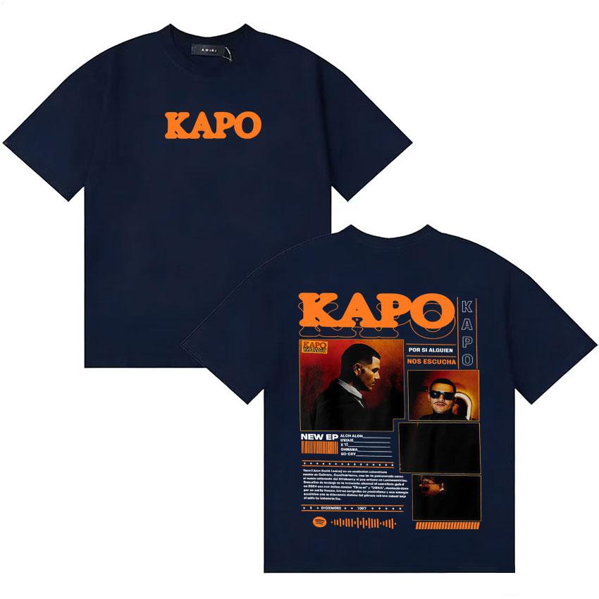 Rapper Kapo New Album T Shrits Hipster Unisex Women Fans Casual Style Oversized Cotton Tops Y2K High Quality Short Sleeve TShirts