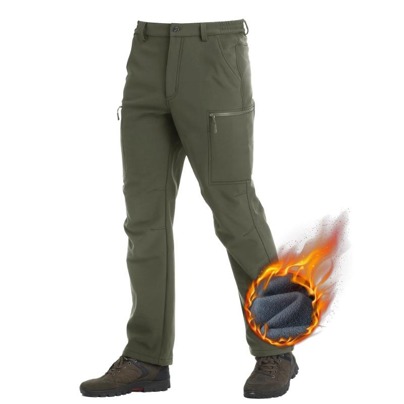 Autumn and Winter Men's Padded Warm Large Size Loose Straight Outdoor Mountaineering Charging Pants Men S Casual Pants Clothing Work Pants