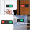 2Pcs Bathroom Signboard Toilet Occupied Vacant Slider Door Privacy Indicator Reusable Easy Install Modern Style for Home Hotel