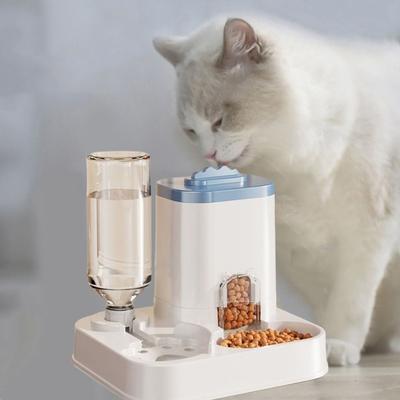 Detachable Automatic Cat Water Feeder Large Capacity Pet Food Storage Dispenser  Home