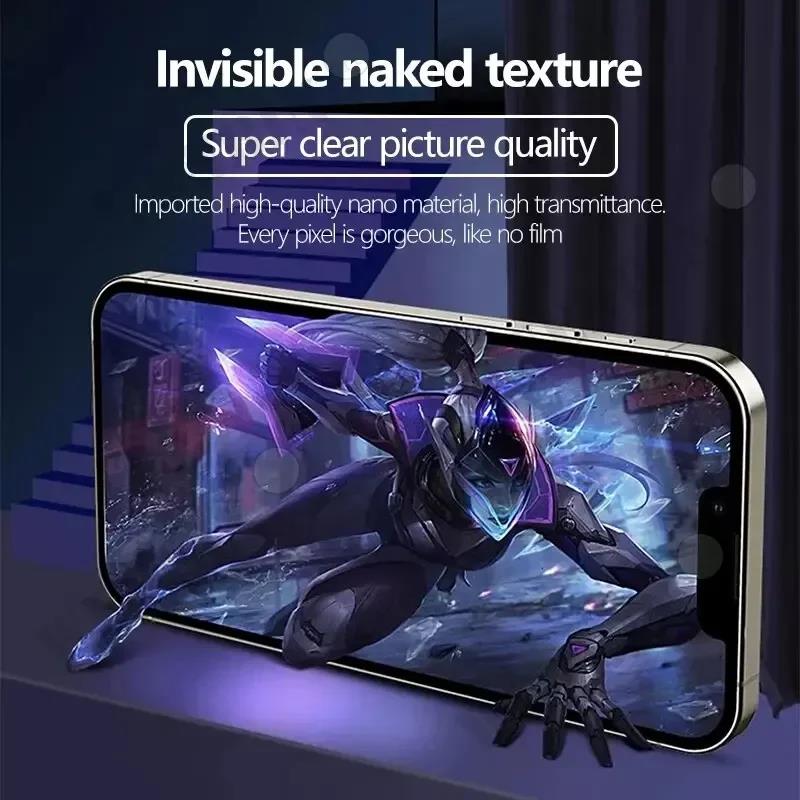 5 Pcs Hydrogel Film For iPhone 17 16 16e 15 14 13 12 11 Pro Max Plus 12 13 Mini 8 7 Plus SE XR X XS Full Cover Screen Protector2