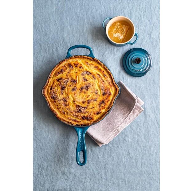 Сковорода Le Creuset Signature чугунная / сервировочная круглая высокая 26 см deep teal (20187266420422)