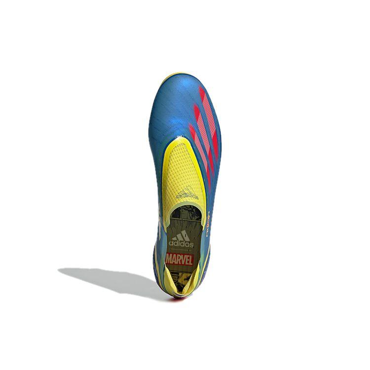 Marvel x adidas X Ghosted+ Schnürlos FG Cyclops Herren Sneaker Blau Lebhaft-Rot Leuchtend-Gelb FW6907