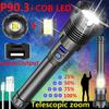 Leistungsstarke XHP90.3/XHP70.3 LED-Taschenlampe 26650 USB-Taschenlampe Laterne Jagdlampe Handlicht USB wiederaufladbar