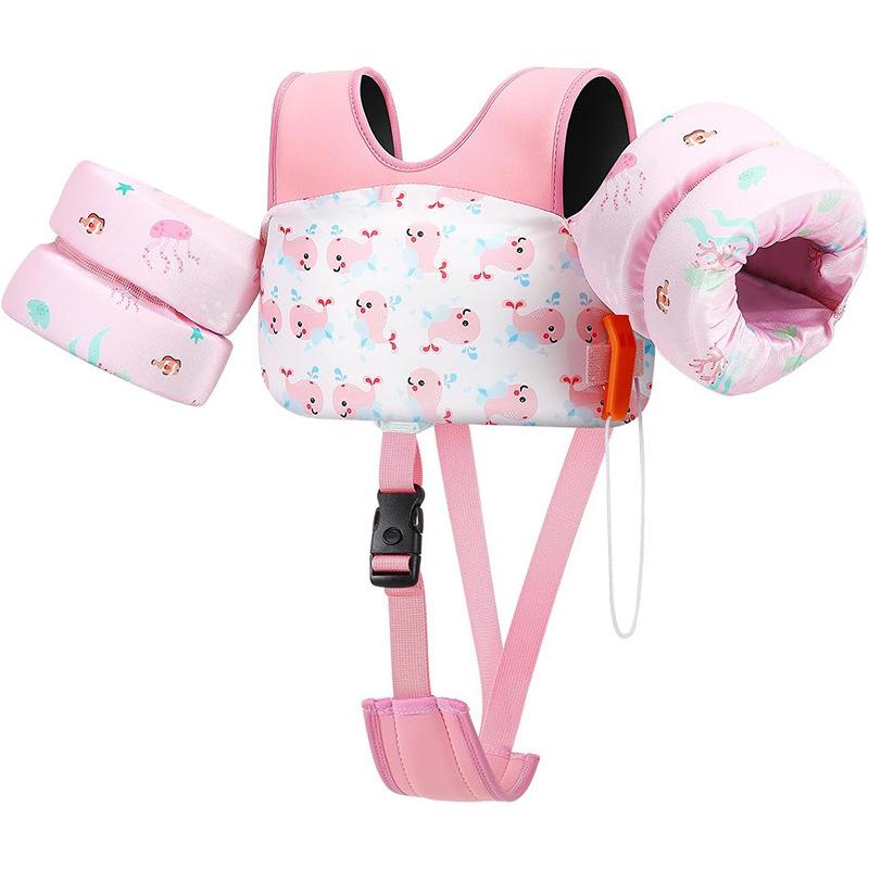 Kids  Cartoon Buoyancy Swim Vest with Water Sleeves