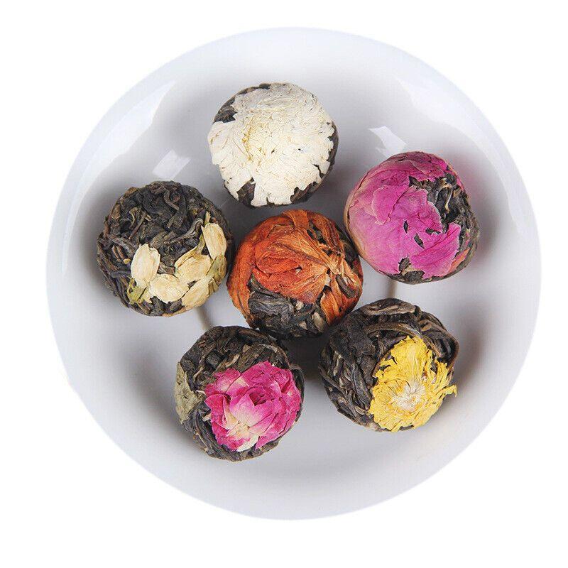 Set of Chinese Yunnan Raw Pu-erh Tea Balls for Gift, Premium 18 Pieces