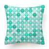 New Blue Green Geometry Print Cushion Cover Modern Nordic Simple Decorative Pillow Cover Livingroom Sofa Couch Throw Pillow