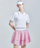 CHUCUCHU Cbess-Kts001W Cool Knit Half-Zip Short Sleeve Top