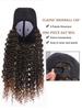 Hat Wig Long Curly Synthetic Wave Wig Hat AdjustableBlack Baseball Hat Wig